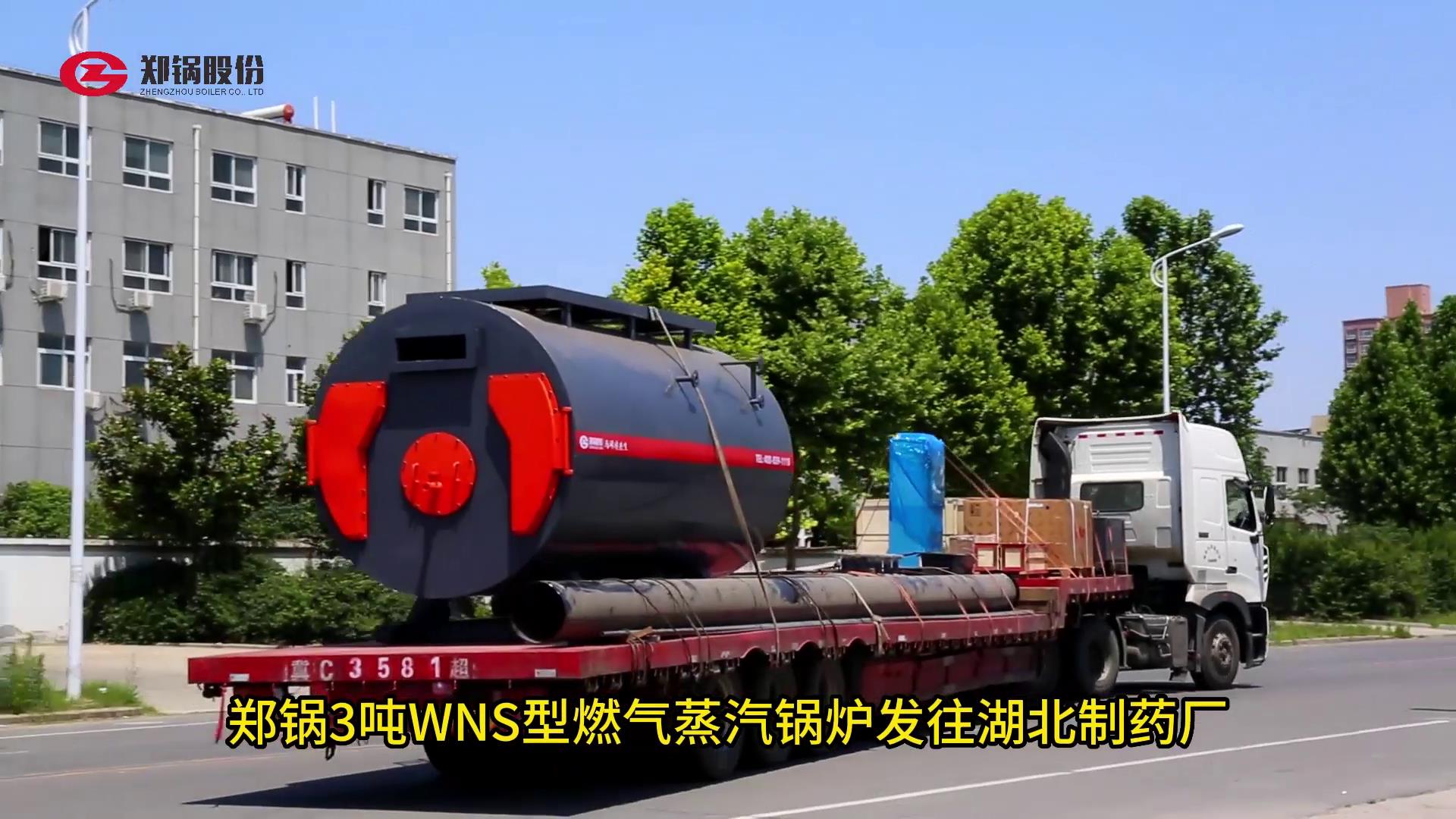 尊龙凯时人生就是搏3吨燃气锅炉发往湖北制药厂